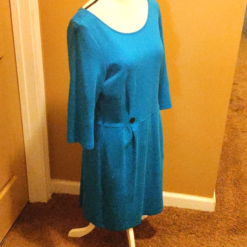 Soft Blue fitted Dress